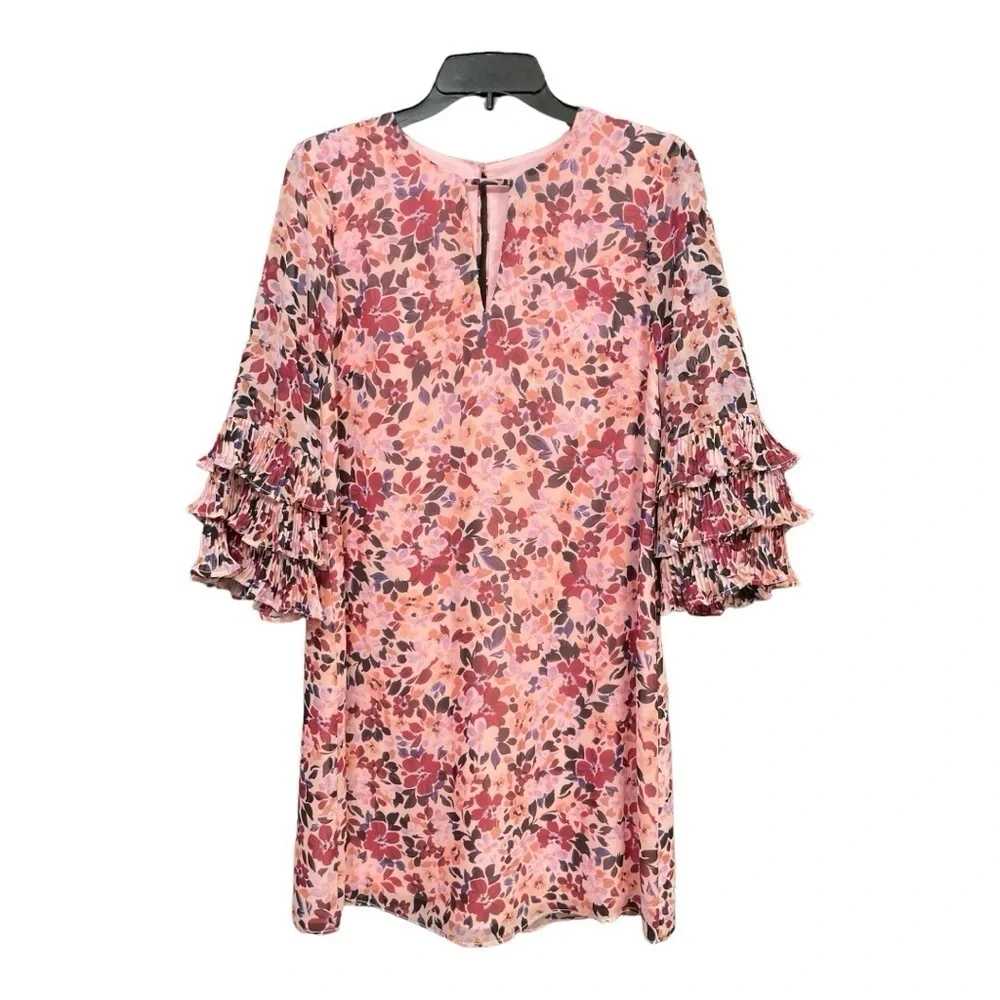 Vince Camuto Tiered-Sleeve Floral Dress size 6